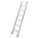 Riveted aluminium single ladder with steps - 1