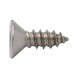 Countersunk Tapping Screw, Square Drive C, DIN 7982, Stainless Steel A4 - 1
