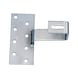 Heavy-duty roof hook Standard pantiles - ROOFHOK-A2-SL11MM-CLMP40X6MM-PL180X80X4 - 1