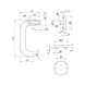 Door handles A 502 FS - DH-A2-A502/FS-STANDFLG-MATT - 3