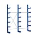 Adjustable cantilever rack with screw-in stands - CANTILEVRSHLF-ADDITION-2500X1000X500MM - 2