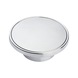 M&ouml;belknopf MK-ZD 6 aus Zinkdruckguss - KNPF-MK-ZD6-CHR-POL-SILBERF-D61MM - 1