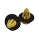 Interior trim clip with half-round head suitable for oval holes - DOOR PANEL CLIP - 1