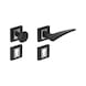 ZD 44 door handle - DH-ZD-44-CH-ROS-CK-R-(NI)-MATT-BLACK - 1