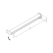 Shelf support / bracket - SHLFSPRT-N-SET-E-NUT-ZD-A2-B1000MM - 2