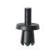 Plastic expanding rivet with cap, with grooves - PUSH TYPE RETAINING CLIP - 1