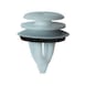 Interior trim clip with half-round head suitable for oval holes - DOOR PANEL CLIP - 1