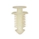 Interior trim clip with half-round head suitable for oval holes - TRIM CLIP - 1