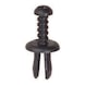 Screw rivet with slit, open - SCREW TYPE RETAINING CLIP - 1