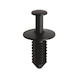 Plastic expanding rivet without cap, with multiple slits - WHEEL ARCH CLIP - 1