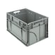 Bo&icirc;te de stockage W-KLT 2.0 - W-KLT2.0-6429-XXL-RAL7037-405X605X290MM - 1