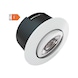 Lav indbygnings downlight 480 lm - DOWNL. LAV230V 480LM VARMEDÆMP RUND HVID - 1