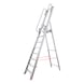 Lightweight platform ladder with long handrails and large platform - PLTFORMLDR-LIGHTWEIGHT-8STEP - 1