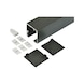 ABILIT runner set for wooden and glass doors - GUIDRL-SET-(SLIDDR-ABILIT)-WM-BLCK-2000 - 1
