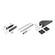 ABILIT 120-H interior sliding door fitting set for ceiling mounting for wooden doors - SLIDDRFITT-ABILIT120HD-WD-80-BLACK-3000 - 1