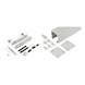 ABILIT 120-G interior sliding door fitting set for wall mounting for glass doors - SLIDDRFITT-ABILIT120GW-WOD-SI-3000 - 1