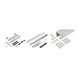 ABILIT 120-G interior sliding door fitting set for wall mounting for glass doors - SLIDDRFITT-ABILIT120GW-WD-80-SI-3000 - 1