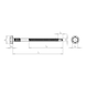 Vis de ferblantier EUROFAST<SUP>®</SUP>  Acier inoxydable EDS-BZTR - SCR-HEX-(EDS-BZTR-48200)-4,8X200 BI-MET - 2