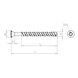 Concrete screw EUROFAST<SUP> ®</SUP> EFR - SCR-RAISCS-CONCRETE-(EFR-63028)-6,3X28 - 2