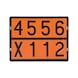 ADR flip sign with exchangeable plates - WARNMRK-DANGERGOODS-(25FIGURES)-400X300 - 1