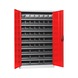 Wing door cabinet, depth 500&nbsp;mm With W-SLB system storage boxes size 3 and 4 - WNGDRCAB-STEEL-SLB-FB523-BOX-RAL3020 - 1