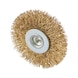 Wheel brush with thread mount - RDBRSH-PWRDRL-(BRS)-D50X6,5X6MM - 2