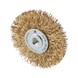 Wheel brush with thread mount - RDBRSH-PWRDRL-(BRS)-D50X6,5X6MM - 3