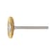 Miniature wheel brush steel/universal wave form, with shank - RDBRSH-MINIATUR-BRS-D22X3MM - 1
