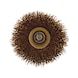 Miniature steel/cast metal wire cup brush wave form, with shank - CPBRSH-MINIATUR-BRS-D15X3MM - 2
