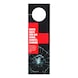 Rearview mirror tag after disinfection - TAG-INFO-REARVIEW-DISINF-W3CM - 2
