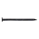 Wire Nail, Steel, Zinc Plated Black, Flat Round Head - 1