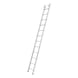 Lower ladder section for aluminium extension ladders