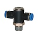 T-shaped push-in fitting hexagon socket R thread - 1