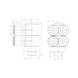 Four-way L-distributor - 2