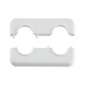 Rosace de tuyau double - PIPCOLAR-DB-WHITE-D21,3MM - 2