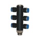 Six-way T-distributor - DSTR-6WAY-T-2X3-PLA-HS-ET-G1/2-PIP-12 - 1