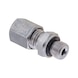 Straight male fitting ISO 8434-1, zinc-nickel-plated steel, metric male thread with seal - 1