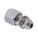 Straight weld fitting ISO 8434-1, zinc-nickel-plated steel - TUBFITT-ISO8434-L-WDSC-ST-D18-M26X1,5 - 1