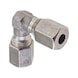 Angled cutting ring fitting, stainless steel 90° - 1