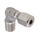 Angled screw-in conn. sst taper. BSP MT 90° - 1