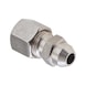 Straight welding screw connection, stainless steel - 1