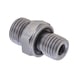 Straight male fitting ISO 8434-1, zinc-nickel-plated steel, metric male thread with seal - 1