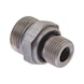 Straight male fitting ISO 8434-1, zinc-nickel-plated steel, BSPP male thread with seal - 1