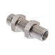 Straight bulkhead fitting, stainless steel - 1
