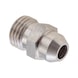 Straight welding screw connection, stainless steel - 1