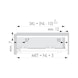 A guide rail for box drawers DYNANEO SOFT CLOSE EB24 - 3