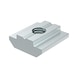 Sliding block with steel guide bar - SLNUT-ST-(ZN)-M6-16X6MM - 1