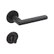 Door handle A 267 - DH-A2-A267-CLICKFIX-ROS-WC-BLACK-SATNFIN - 1