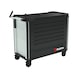 ULTIMATE 12.8 system workshop trolley with wooden worktop - WRKSHPTRLY-ULTI-12.8-WO-7DRWR-RAL7035-FS - 1
