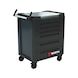 ULTIMATE 8.8 system workshop trolley with high-grade steel worktop - WRKSHPTRLY-ULTI-8.8-SST-6DRWR-RAL7016-FS - 1
